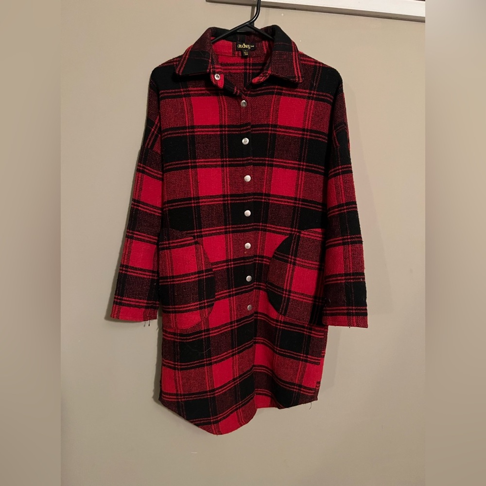 Ladies plaid shacket